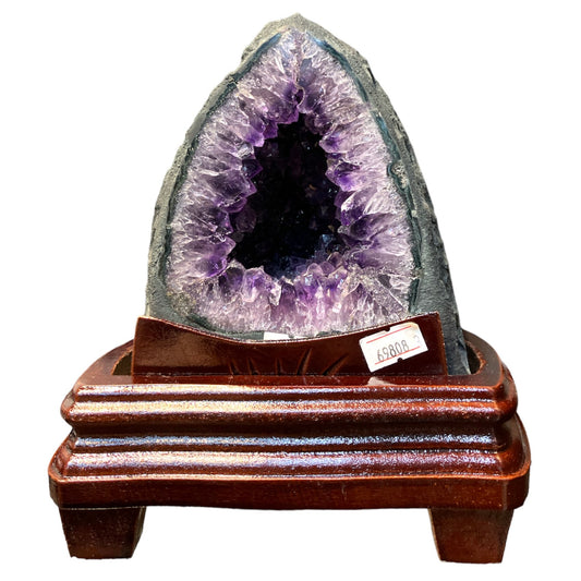 Premium Fire Amethyst Geode