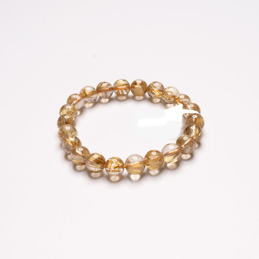 Premium Gold Rutilated Quartz Bracelet