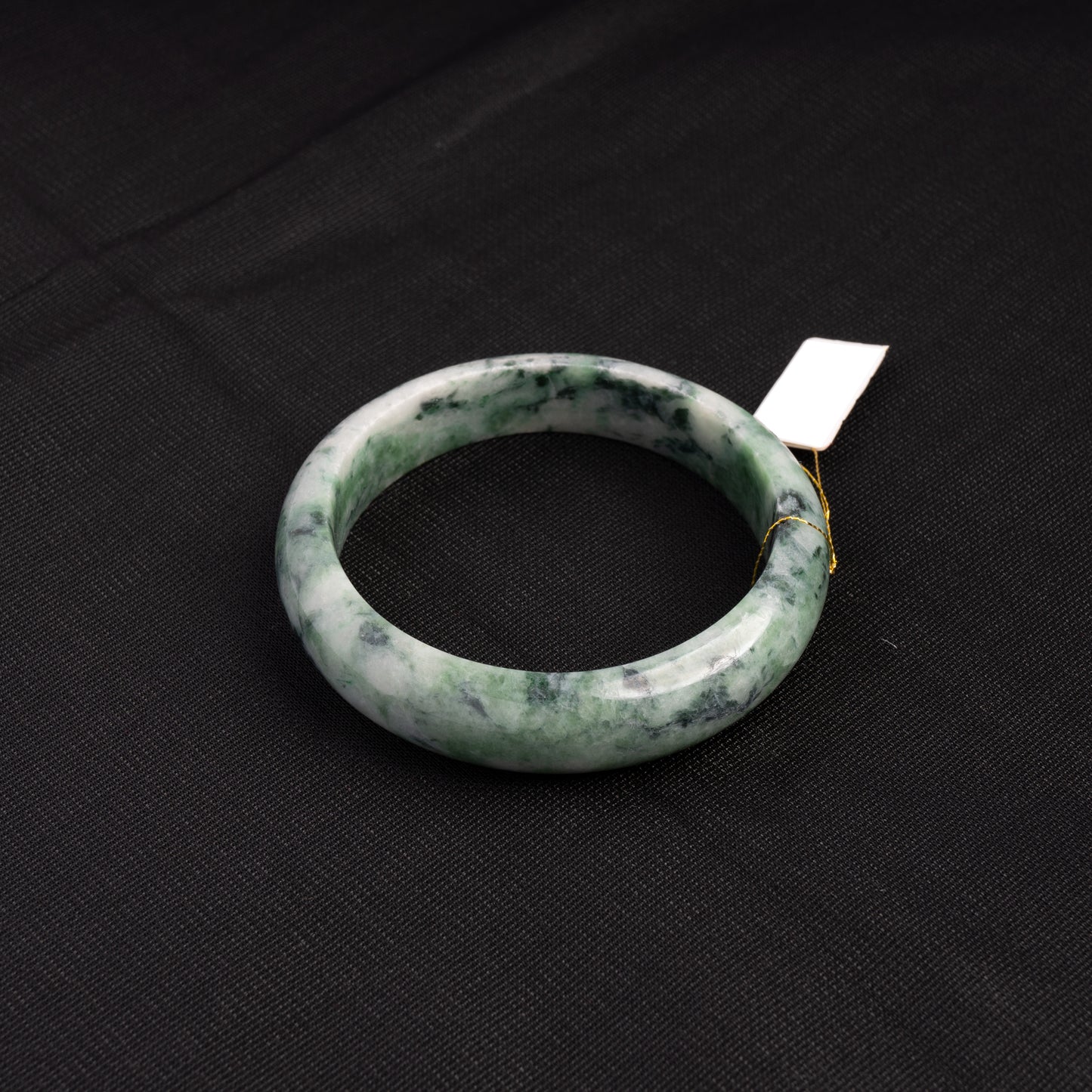 Piao Hua Green Jade Bangle