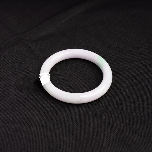 Lavender Round Jade Bangle