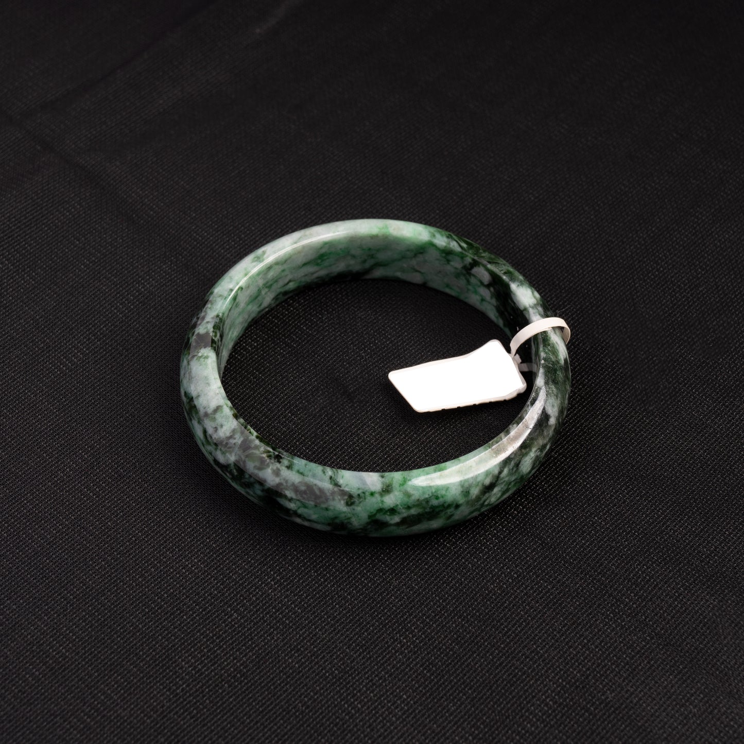 Piao Hua Green Jade Bangle