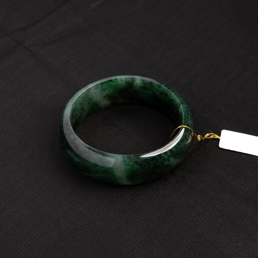 Icy Piao Hua Jade Bangle