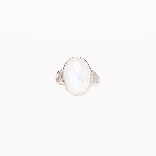 Oval Moonstone Cabochon Ring