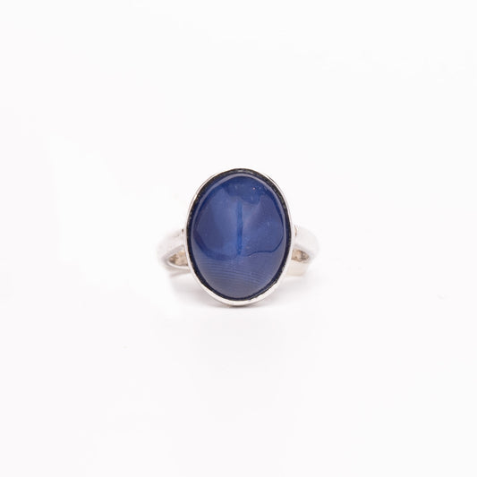 Oval Kyanite Cabochon Ring