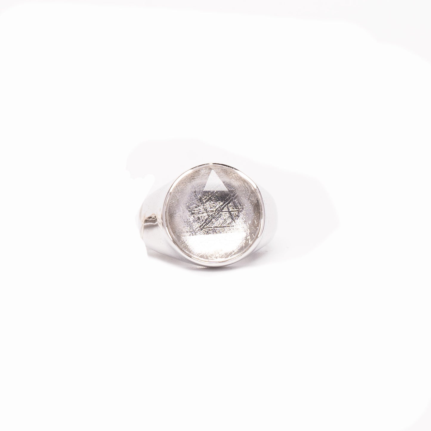 David Star Signet Meteorite Ring