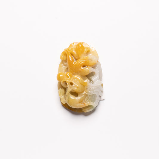 Dragon Yellow Jade Pendant