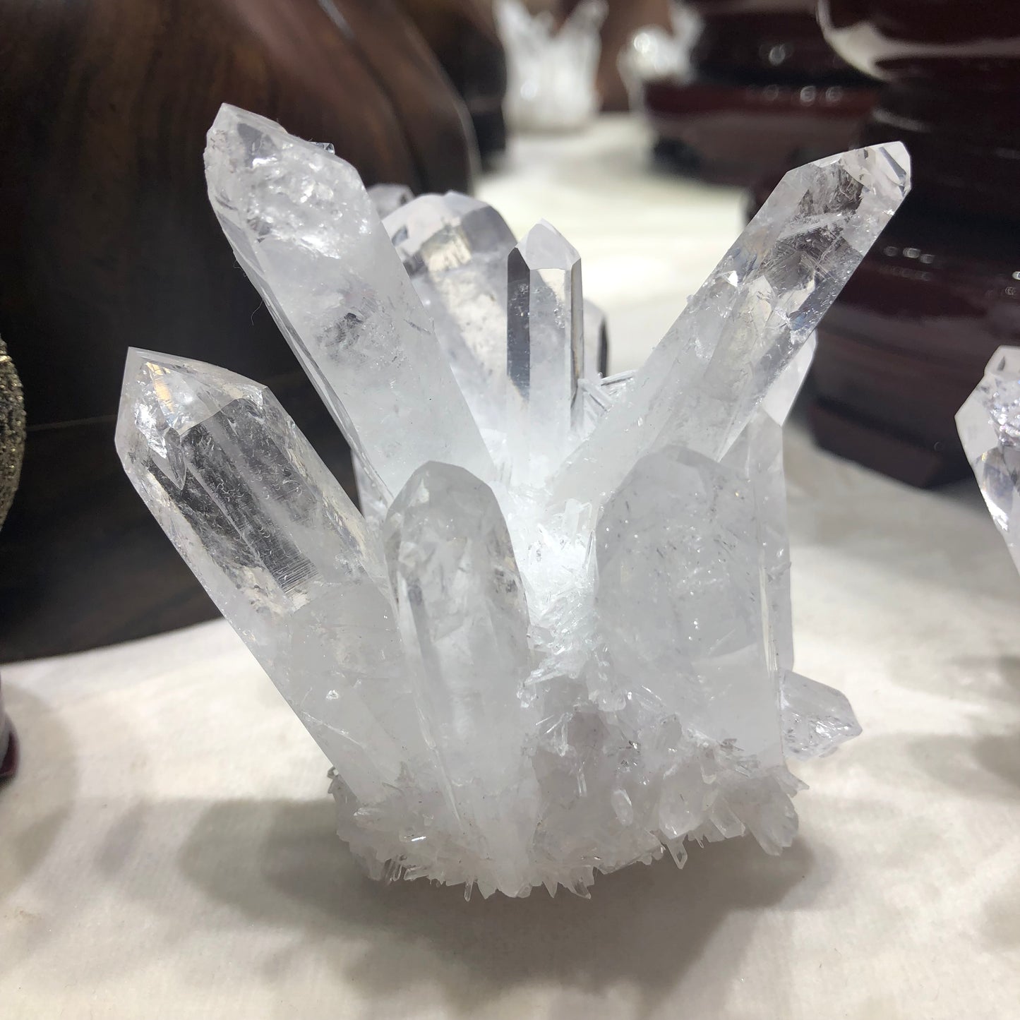 Natural Clear Quartz Cluster