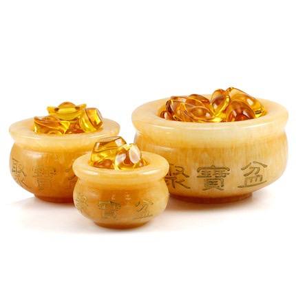 Yellow Jade Wealth Bowl [Empty]