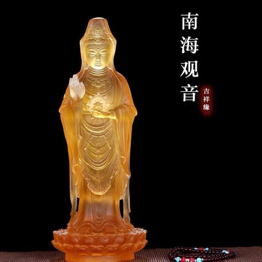 Southern Sea Nan Hai Kuan Guan Yin Liu Li 古法琉璃南海观音观世音菩萨